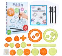 LUFEIS Spirograph, Spirograph Deluxe Set, Kit Dibujo Niños 28 Piezas, Espirografo Niños, Creative Juego Espirografo Niños, Spiral Designer, Juegos para Pintar Niños y Adultos