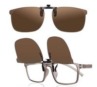 LUFF Clip su occhiali da sole sopra occhiali da prescrizione,polarizzato 4g | Secure-fit,Ultra leggeroProtezione UV400,Anti-abbagliamento per la guida,Pesca,Escursioni,Ciclismo,Sport all'aperto