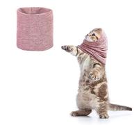 LUFFLOK Disfraz para Gato, Gorro de Gato Caliente de Invierno, Defensores de Orejas para Gato para Protección contra Ruidos, Snood Calmante para Gato para Aliviar la Ansiedad y el Acicalado (Rosa)