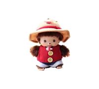 (Luffy) Monchhichi Piece One Luffy Peluche de juguete corto de algodón PP Muñeco de animal de dibujos animados