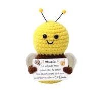 LUFLQQAE Abuela Regalo Abeja de Amigurumi Apoyo Emocional Cumpleaños Apreciar Día de la Madre Te Quiero de Nieto Nieta Cumpleaños Navidad Jubilación Acción de Gracias Recuerdo Pequeña Abejita