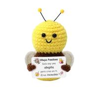 LUFLQQAE Regalo de Graduación Abeja Positiva Apoyo Emocional Inspirador Cumpleaños Apreciar Mujeres Hombres Animar Navidad Acción de Gracias Recuerdo Pequeña Abejita Hija Hijo Amiga Eres Increíble