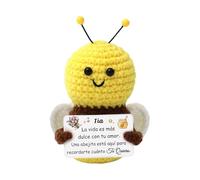 LUFLQQAE Tía Regalo Abeja de Amigurumi Apoyo Emocional Cumpleaños Apreciar Día de la Madre Te Quiero de Sobrina Sobrino Cumpleaños Navidad Jubilación Acción de Gracias Recuerdo Pequeña Abejita