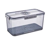 Luftdichter Brotkasten - Hält Brot Länger Frisch | Brotaufbewahrungsbox Mit Einstellbarem Luftventil Und Zeitanzeige | Für Alle Brotsorten Auf Der Küchentheke, Transparente Brotbox In Gelb Oder