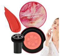 Luftkissen Blush - Makeup Puderquaste - Kissen-Rouge | Make-up-Rouge | Kosmetik Langanhaltender Highlighter Kontur Für Hochzeit, Fest, Urlaub, Alltag, Lang Anhaltender Kontur Highlighter