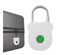 Lugar de huella digital biométrica, bloqueo sin teclas gimnasio, candado impermeable con huella dactilar recargable para gimnasio, puertas, maletas, vallas y garajes electró