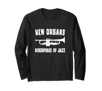 Lugar de Nacimiento de la Trompeta de Jazz de Nueva Orleans NOLA Music Manga Larga