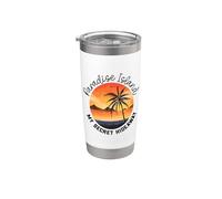 Lugar secreto Paradise Island Vaso térmico de acero inoxidable de doble pared