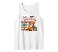 Lugares a los Que no iré Hoy Fluffy Cow Camiseta sin Mangas