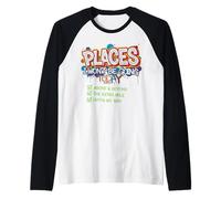 Lugares a los Que no iré Hoy Graciosos Camiseta Manga Raglan