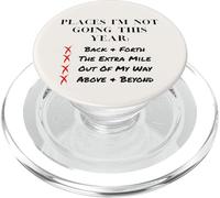 Lugares a los Que no voy Este año Límites Diseño de autocuidado PopSockets PopGrip para MagSafe