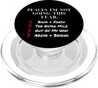 Lugares a los Que no voy Este año Límites Diseño de autocuidado PopSockets PopGrip para MagSafe
