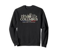Lugares De Interés De Columbus Vintage Viajes Estados Unidos Sudadera