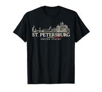 Lugares emblemáticos de San Petersburgo Viajes Antiguos a EE Camiseta
