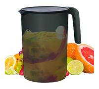 Lugares para beber - 2 l de pozo de té helado con cubierta | Depósito de agua con mango visible que no resbala, distribuidor con altas temperaturas para té, bebidas, zumos