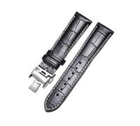 LUGEMA 14 15 18 19 20 2 1 mm Reloj Accesorios Correa Compatible con Conquest Master Collection Watch Band Band Band Band Butterfly Hebilla Pulsera(Black silver,15mm with LG)