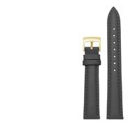 LUGEMA 14 Mm 16 18 20 Correa De Reloj Lisa Cuero Genuino Compatible Con Fossil Citizen Pulsera DW For Mujer Azul Cielo Rosa Marrón(Gray-gold,12mm)