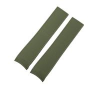 LUGEMA Banda de reloj compatible con Longines. Conquista hidroconquest Reloj Accesorios Hombres Correa impermeable Soft Goma Silicone Reloj Pulsera Cadena(Green Band)