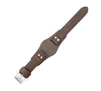 LUGEMA Compatible Con Fossil Ch3051 Ch2564 Ch2565 Ch2891 Series Bandeja De Cuero Genuino Integrado Piel De Vaca Impermeable Suave Cómoda Correa De Reloj De 22 Mm(Brown(PW)-Steel-K8)