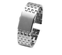 LUGEMA Correa De Acero Inoxidable Compatible Con Relojes Diesel DZ7263 DZ7330 DZ4358, Correa Negra Plateada De 22 Mm, 24 Mm, 26 Mm, 28 Mm, 30 Mm Y 32 Mm.(A-silver,26mm)