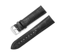 LUGEMA Correa De Piel De Becerro De 14 Mm, 16 Mm, 18 Mm, 19 Mm, 20 Mm, 21 Mm, 22 Mm Y 24 Mm Con Patrón De Nudo De Bambú Y Cierre Rápido.(Black,19mm)