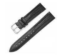 LUGEMA Correa De Reloj Con Diseño De Lagarto Brillante De 16 Mm, 18 Mm, 20 Mm Y 22 Mm. Accesorios.(Black,18mm)
