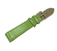 LUGEMA Correa de Reloj de 10 Colores Correa de Relojes de Cuero 12 mm 14 mm 16 mm 18 mm 20 mm 22 mm 24 mm Compatible con Mujeres Hombres Correas de Reloj Correas de Reloj de Color sólido(Green_18mm)