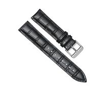 LUGEMA Correa De Reloj De 12 Mm, 14 Mm, 16 Mm, 18 Mm, 20 Mm, 22 Mm Y 24 Mm, De Piel Auténtica, Color Negro, Con Herramienta.(Black-S,16mm)