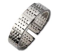LUGEMA Correa De Reloj De Acero Inoxidable Con Extremo Curvo De 12 Mm, 14 Mm, 16 Mm, 18 Mm, 19 Mm, 20 Mm, 21 Mm, 22 Mm, 23 Mm Y 24 Mm.(Silver,16mm)