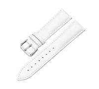 LUGEMA Correa De Reloj De Cuero Genuino 12mm 13mm 14mm 15mm 16mm 17mm 18mm 19mm 20m 21mm 22mm 23mm 24mm Correa De Reloj For Hombre(White,24mm)