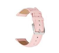 LUGEMA Correa De Reloj De Cuero Genuino De 10 Mm, 12 Mm, 14 Mm, 16 Mm, 18 Mm, 20 Mm, 22 Mm Y 24 Mm, Suave Y Fina, Accesorios For Hombre Y Mujer.(Pink,16mm)
