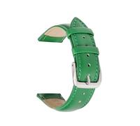 LUGEMA Correa De Reloj De Cuero Genuino De 10 Mm, 12 Mm, 14 Mm, 16 Mm, 18 Mm, 20 Mm, 22 Mm Y 24 Mm, Suave Y Fina, Accesorios For Hombre Y Mujer.(Green,18mm)