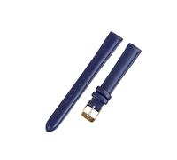 LUGEMA Correa De Reloj De Cuero Suave, Accesorios, Verde, Morado, Duradera, Genuina, 10 Mm, 12 Mm, 14 Mm, 16 Mm, 18 Mm-24 Mm(Dark blue-rose,22mm)