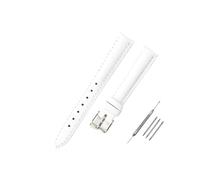 LUGEMA Correa De Reloj De Cuero Suave, Accesorios, Verde, Morado, Duradera, Genuina, 10 Mm, 12 Mm, 14 Mm, 16 Mm, 18 Mm-24 Mm(White-silver,10mm)