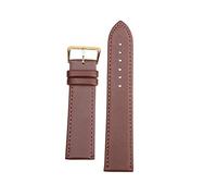 LUGEMA Correa de reloj de moda Universal Writst Watch Band Watch Srtap Leather New Hot 10/12/14/16/18/20/22/24mm(Brown,16mm)