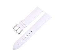 LUGEMA Correa De Reloj De Piel Auténtica Con Grano De Cocodrilo, 10 Mm, 12 Mm, 13 Mm, 14 Mm, 15 Mm, 16 Mm, 17 Mm, 18 Mm, 19 Mm, 20 Mm, 22 Mm Y 24 Mm(WHITE,16mm)