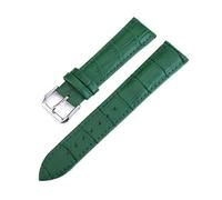 LUGEMA Correa De Reloj De Piel Auténtica Con Grano De Cocodrilo, 10 Mm, 12 Mm, 13 Mm, 14 Mm, 15 Mm, 16 Mm, 17 Mm, 18 Mm, 19 Mm, 20 Mm, 22 Mm Y 24 Mm(Green,19mm)