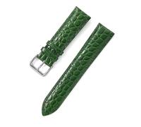 LUGEMA Correa De Reloj De Piel Auténtica De 12, 13, 14, 15, 16, 17, 18, 19, 20, 21, 22 Y 24 Mm Con Pasadores(Green,20mm)