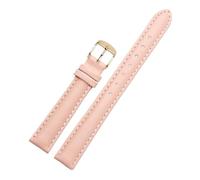 LUGEMA Correa De Reloj De Piel De Vaca For Hombre Y Mujer, Compatible Con Fossil DW, Accesorios De Pulsera, 12 Mm, 14 Mm, 16 Mm, 18 Mm Y 20 Mm(Pink gold buckle,20mm)