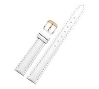 LUGEMA Correa De Reloj De Piel De Vaca For Hombre Y Mujer, Compatible Con Fossil DW, Accesorios De Pulsera, 12 Mm, 14 Mm, 16 Mm, 18 Mm Y 20 Mm(White gold buckle,20mm)