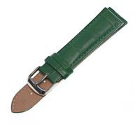LUGEMA Correa de Reloj Negra, Correa de Reloj de Cuero for Hombres y Mujeres, Correa de Reloj auténtica de 12mm, 14mm, 16mm, 18mm, 20mm y 22mm(Green_20mm)