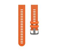 LUGEMA Correa de silicona deportiva de estilo oficial de liberación rápida de 20 mm Compatible con Garmin Forerunner 55 158 Muñequera 245 245M 645 Pulsera Correa de reloj(Orange,For Forerunner 645)