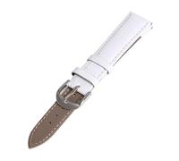 LUGEMA Correas de reloj 12 mm 18 mm 20 mm Nuevas correas de cuero genuino 14 mm 16 mm 19 mm 22 mm Accesorios de reloj compatibles con mujeres Hombres Cinturón de pulsera unisex(White,20mm)