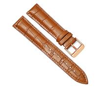 LUGEMA Correas De Reloj De Cuero Genuino De 16 Mm, 18 Mm, 20 Mm, 22 Mm Y 24 Mm Con Hebilla De Acero.(Light brown-RG,24mm)