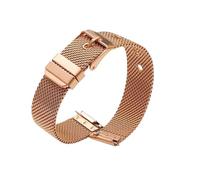 LUGEMA Correas De Reloj De Liberación Rápida Correa De Reloj Pulsera 10 Mm 12 Mm 14 Mm 16 Mm 18 Mm 20 Mm 22 Mm Correa Milanesa De Acero Inoxidable(Rose gold,14mm)