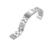 LUGEMA Mira accesorios compatibles con Swatch. YCS YAS YGS IRONY Correa plata sólida de acero inoxidable de acero inoxidable de banda de banda de metal for hombre/mujer stock(22mm-19.5mm)