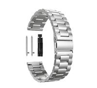LUGEMA Pulsera de acero inoxidable compatible con Samsung Galaxy Watch 3 Lte 4 Pulsera de correa de 1mm 45mm for Gear Sport / S2 S3 S3 42mm 46mm 20mm 22mm bandas(Silver black,For S3 Classic)