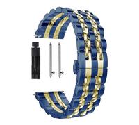 LUGEMA Pulsera de acero inoxidable compatible con Samsung Galaxy Watch 3 Lte 4 Pulsera de correa de 1mm 45mm for Gear Sport / S2 S3 S3 42mm 46mm 20mm 22mm bandas(Silver 1,For S3 Classic)