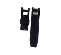 LUGEMA Pulsera de reemplazo de la correa de la correa de la correa de silicona cómoda de 28 mm negro compatible con Invicta Subata Noma III 5 0mm reloj de reloj a prueba de agua