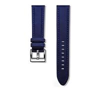 LUGEMA Reloj de cuero genuino Bandas Pulsera Lanzamiento rápido Barato de becerro Reemplazo Reloj Correa Compatible con mujeres Hombres 18 20mm 22mm(Blue,22mm)